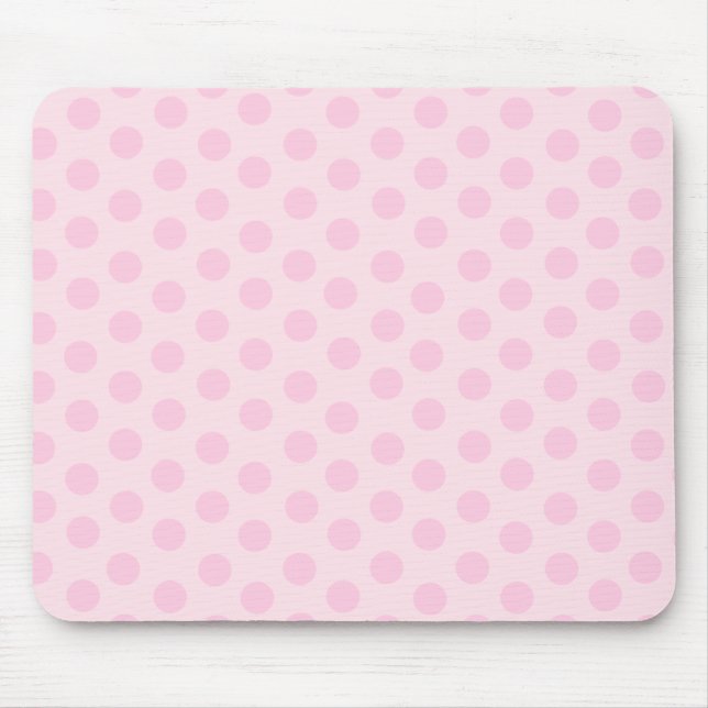 Tapis De Souris Panier de souris Pois rose (Devant)