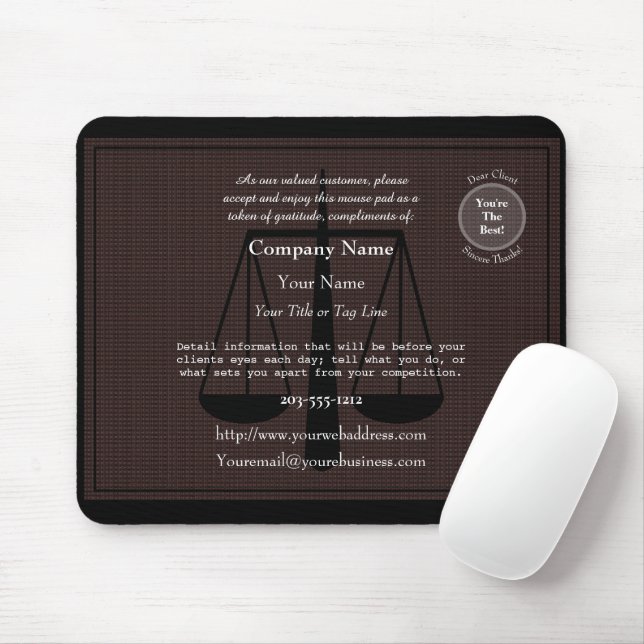 Tapis De Souris Panier de souris promotionnel du procureur - HAMby (Avec souris)