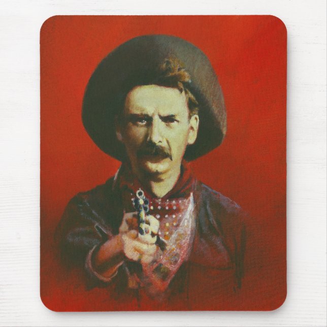 Tapis De Souris Panier de souris Western Outlaw (Devant)