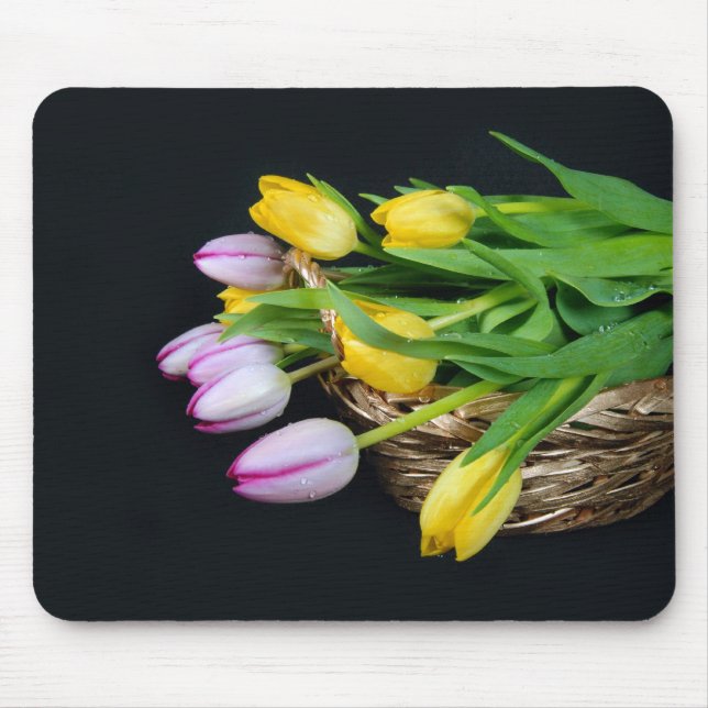 Tapis De Souris Panier de tulipe (Devant)