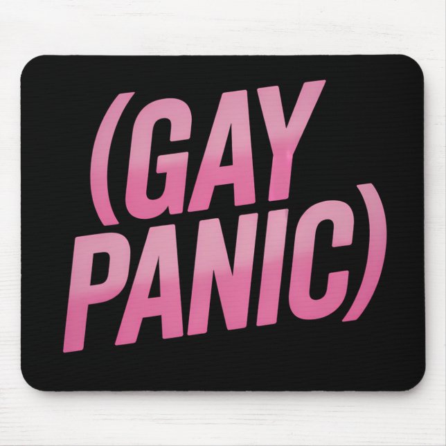 Tapis De Souris Panique gay protestation LGBTQ Fierté (Devant)