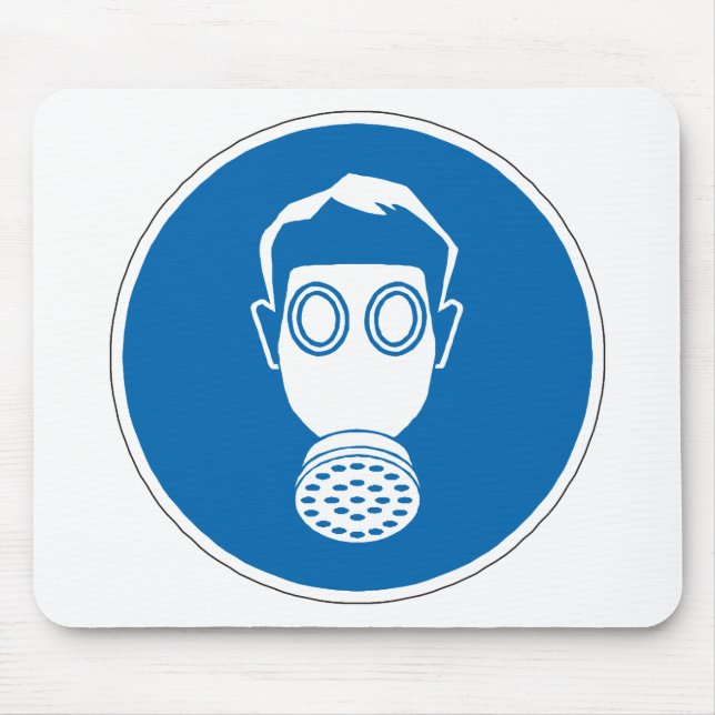 Tapis De Souris Panneau de masque à gaz (Devant)