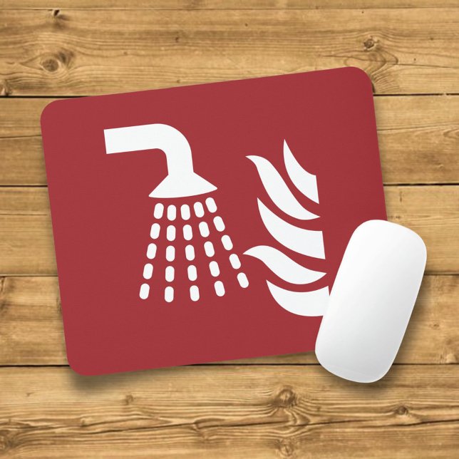 Tapis De Souris Panneau de sécurité de l'applicateur de brouillard (Créateur téléchargé)