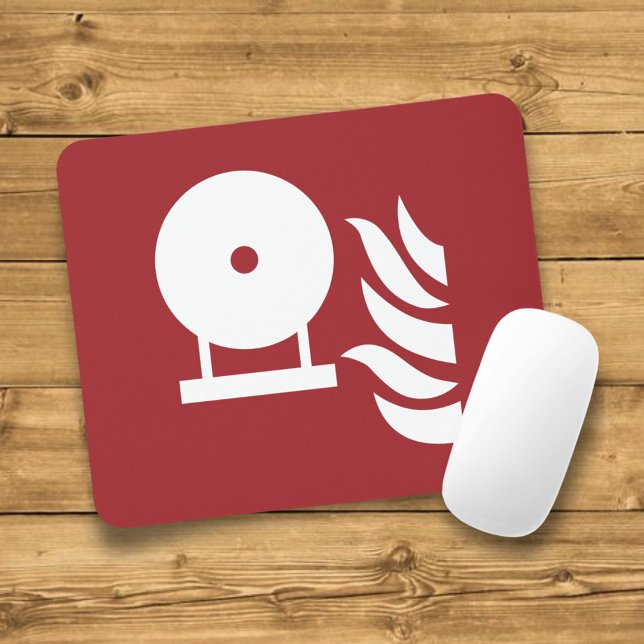 Tapis De Souris Panneau de sécurité de l'extincteur fixe (Créateur téléchargé)