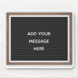 Tapis De Souris Panneau noir Marquee Signer message personnalisé