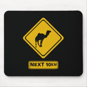 Tapis De Souris panneau routier de chameau