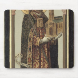 Tapis De Souris Panneau votif dépeignant St Ansgar, 1457
