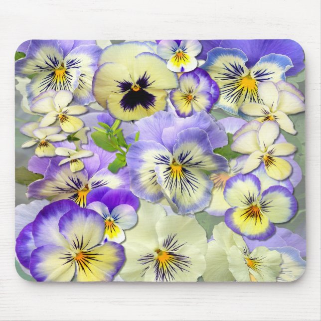Tapis De Souris PANSY PASTEL ~ Mousepad (Devant)
