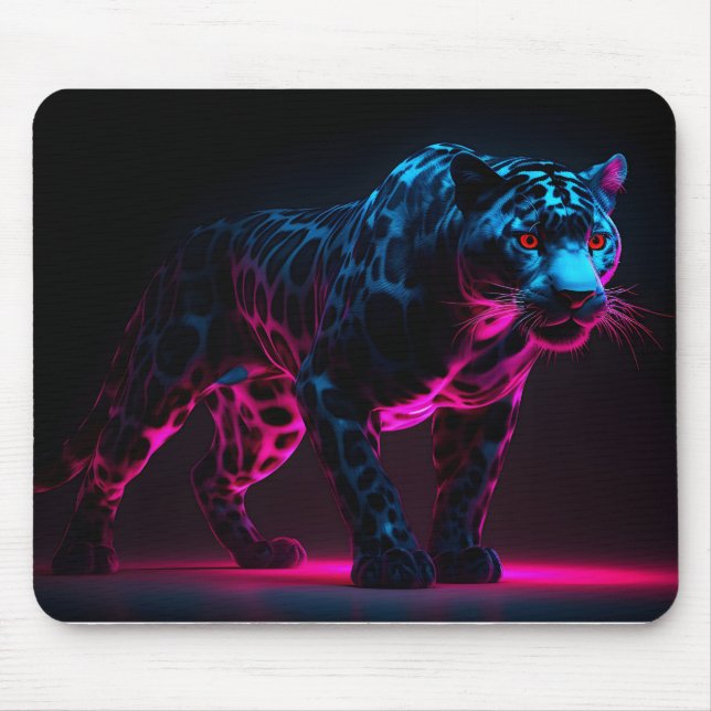 Tapis De Souris "Panthère colorée" (Devant)