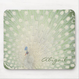 Tapis De Souris Paon japonais vintage des beaux-arts |