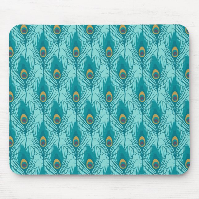 Tapis De Souris Paon Mousepad (Devant)