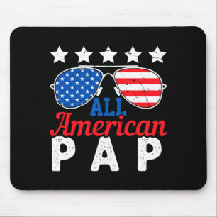 Tapis De Souris Pap Américain Rétro 4 Juillet Patriotique Grand-pè