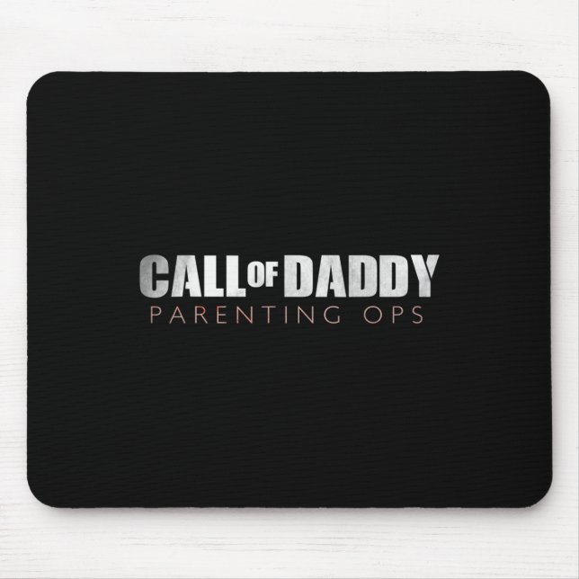 Tapis De Souris Papa Appel De Papa Parenting Ops Cadeau (Devant)