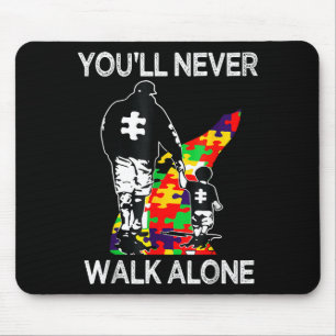 Tapis De Souris Papa Autiste Soutien Seul Puzzle Vous Ne Marcherez