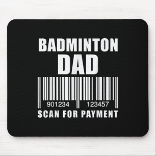 Tapis De Souris Papa Badminton Drôle Analyse Pour Paiement Fête De