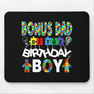 Tapis De Souris Papa bonus du garçon de la fête d'anniversaire puz