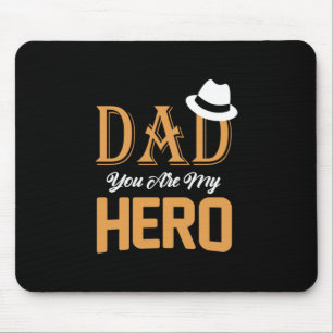 Tapis De Souris Papa Cadeau Papa Tu Es Mon Héros
