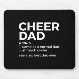 Tapis De Souris Papa cheerleader drôle Définition Meilleur papa ja