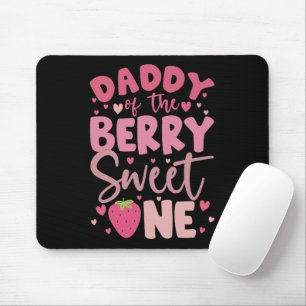 Tapis De Souris Papa de la douce fraise Berry Joyeux Anniversaire