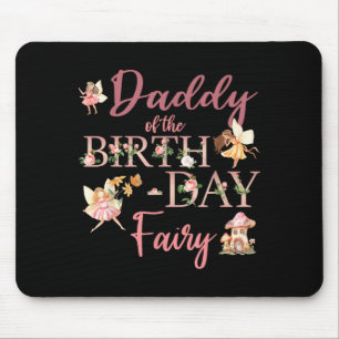 Tapis De Souris Papa de la fée d'anniversaire première famille d'a