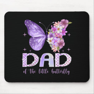 Tapis De Souris Papa de la fille du petit papillon pour son 1er an