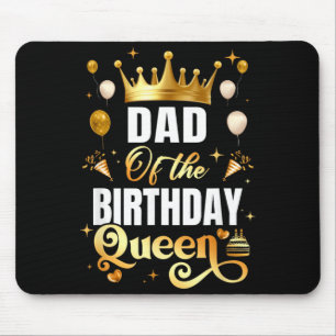 Tapis De Souris Papa de la Reine d'anniversaire Funny Matching Ann
