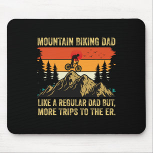 Tapis De Souris Papa de VTT Drôle de Cyclisme Hommes