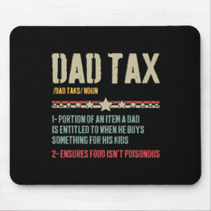 Tapis De Souris Papa Définition de l'impôt Fête des pères amusante