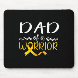 Tapis De Souris Papa D'Un Guerrier Soutien De Sensibilisation Au C