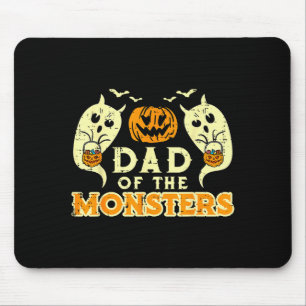 Tapis De Souris Papa Halloween des monstres costume de famille drô