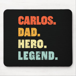 Tapis De Souris Papa Hero Legend Personnalisé Nom Pères D