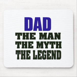 Tapis De Souris Papa l'homme le mythe la légende Mousepad