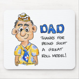 Tapis De Souris Papa, Merci d'être un si grand modèle ROLL