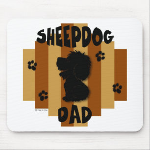 Tapis De Souris Papa Mousepad de chien de berger
