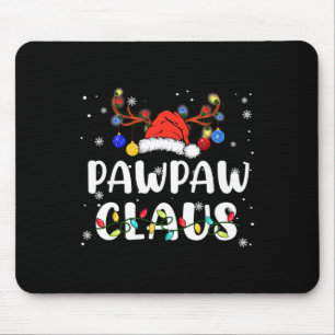 Tapis De Souris Papa Noël Chapeau de Santa Renne Amusant Noël Fami