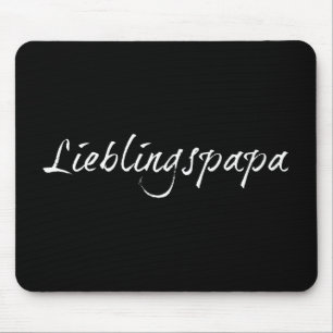 Tapis De Souris Papa préféré - écriture blanche 00001