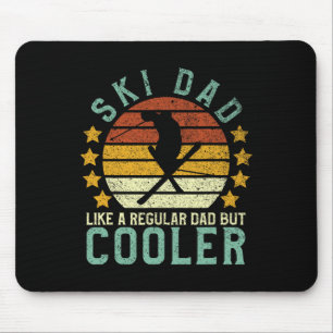 Tapis De Souris Papa skieur Funny Skieur et amateur de ski Fête de