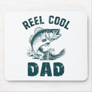 Tapis De Souris Papa super cool de pêche Papy de style vintage Pap