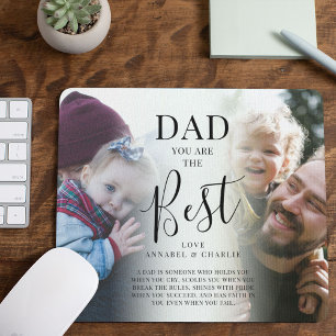 Tapis De Souris 'PAPA' vous êtes le Meilleur Cadeau de Nom & Citat