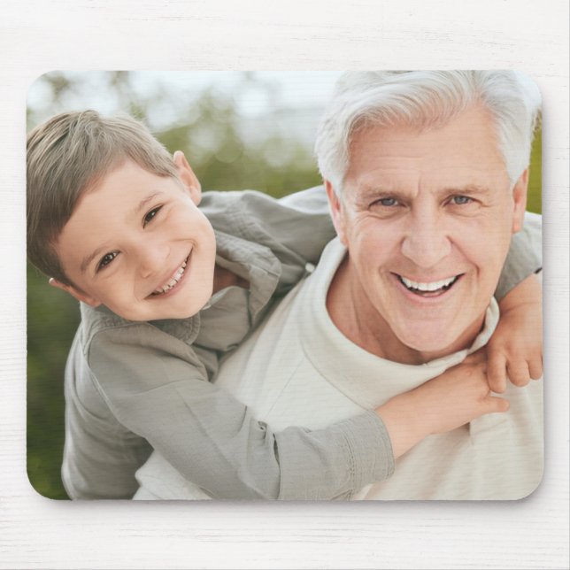 Tapis De Souris Papapa Grand-père Papi Cadeau Photo Personnalisé (Devant)