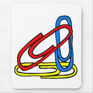 Tapis De Souris Paperclips colorés Couleurs de l'école primaire