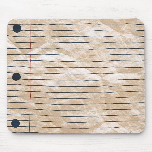 Tapis De Souris Papier à lettres chiffonné Mousepad (Devant)