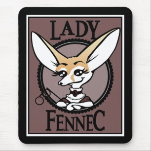 TAPIS DE SOURIS PAPIER À SOURIS FOX FENNEC DE STYLE VINTAGE