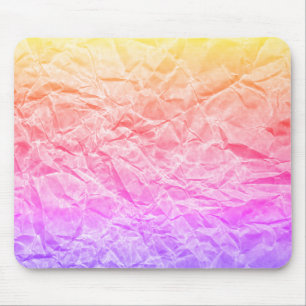 Tapis De Souris Papier arc-en-ciel recouvert