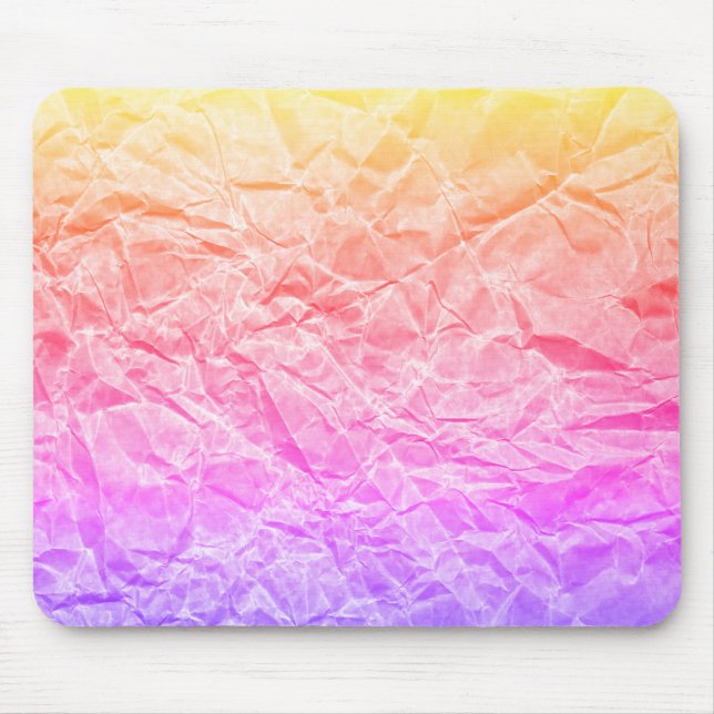 Tapis De Souris Papier arc-en-ciel recouvert (Devant)