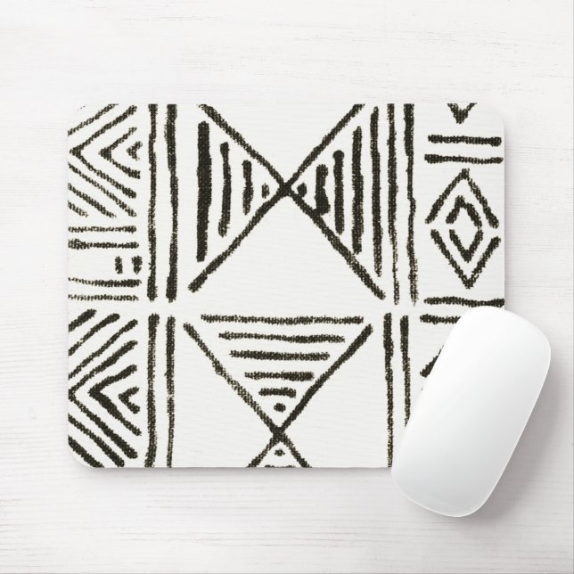 Tapis De Souris Papier de souris blanc en boue (Avec souris)