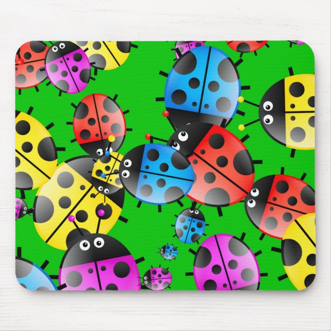 Tapis De Souris Papier peint de coccinelle (Devant)
