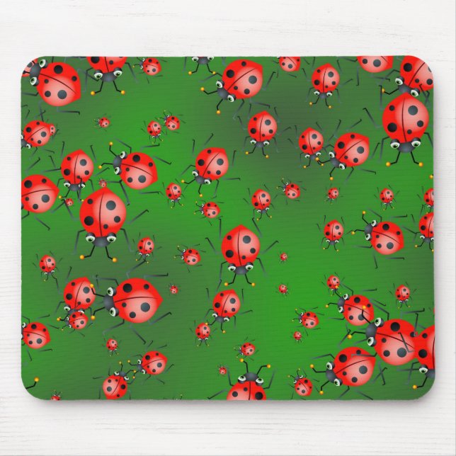 Tapis De Souris Papier peint de coccinelle (Devant)