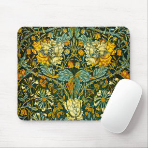 Tapis De Souris Papier peint floral Chèvrefeuille Or de William Mo