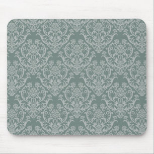 Tapis De Souris Papier peint floral vert